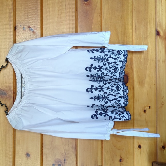 Time and Tru Tops - Time & Tru Eyelet Blouse